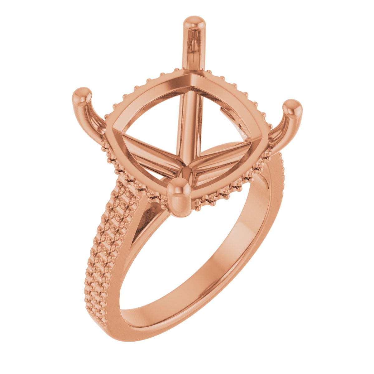 Hidden Halo-Style Engagement Ring
