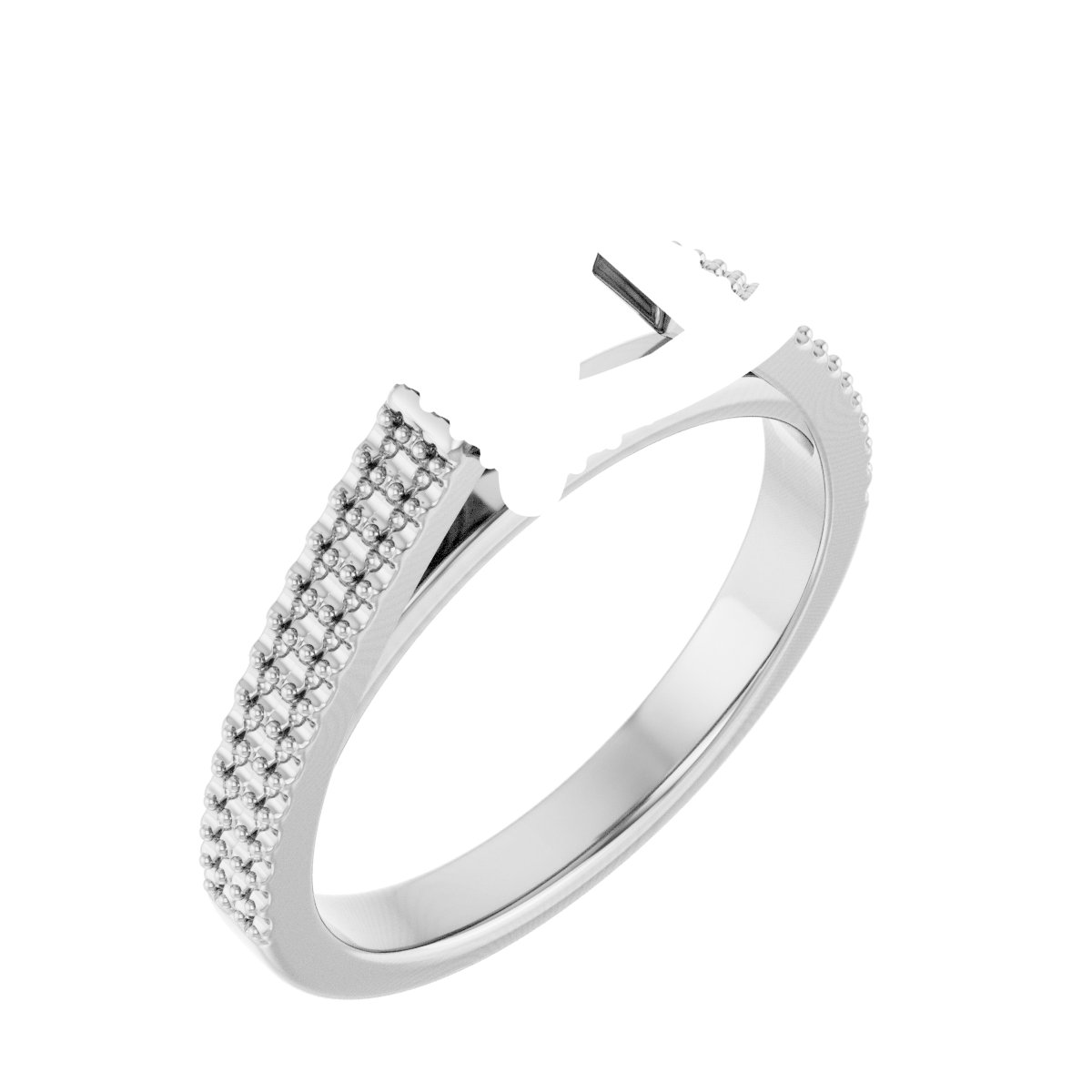 Hidden Halo-Style Engagement Ring