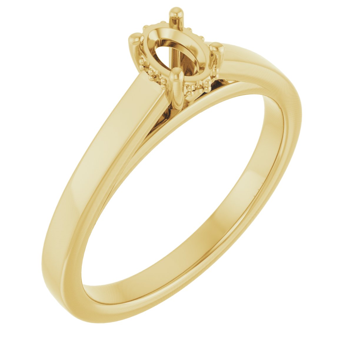 Hidden Halo-Style Engagement Ring