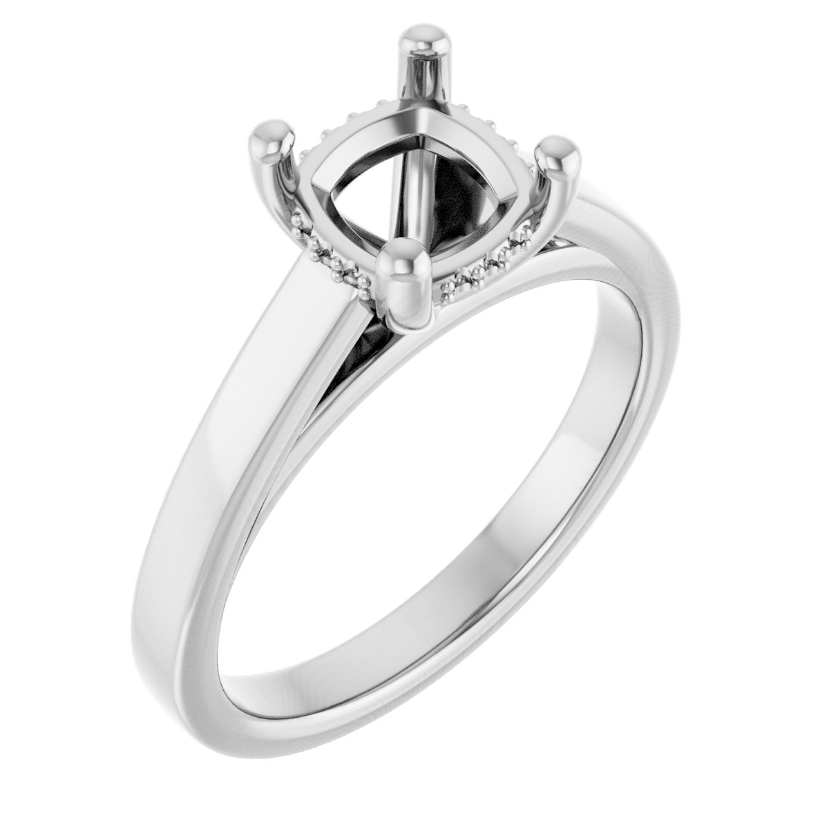 Hidden Halo-Style Engagement Ring