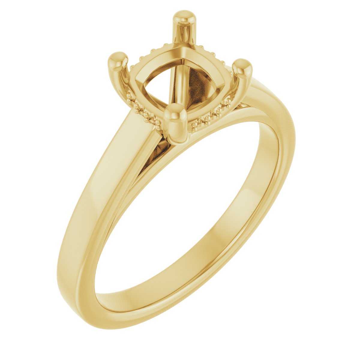 Hidden Halo-Style Engagement Ring