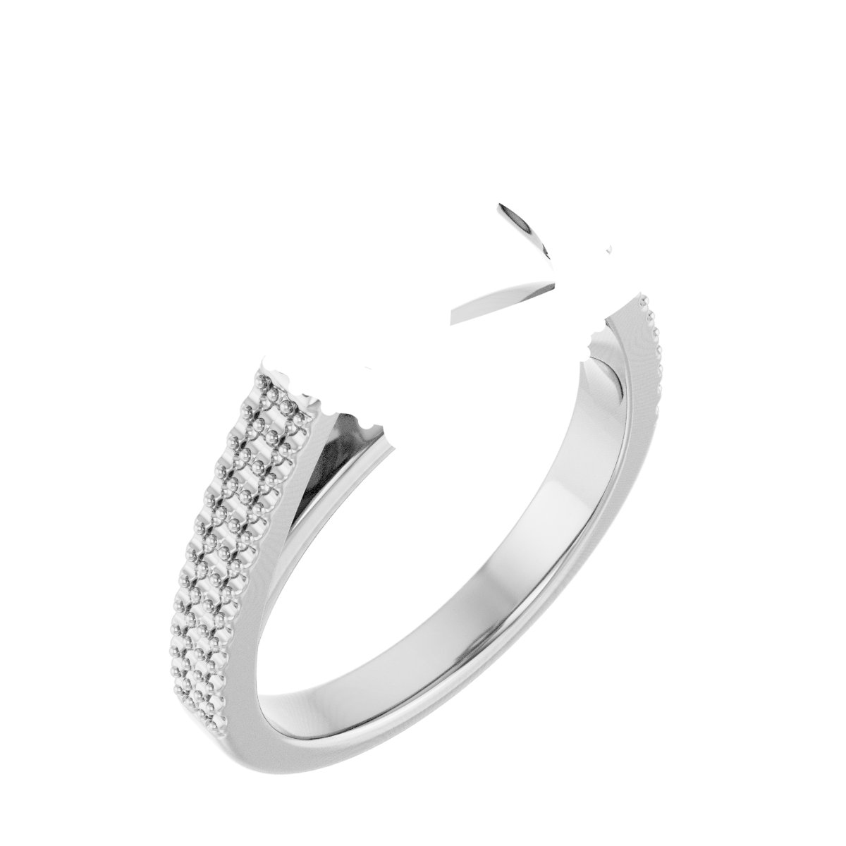 Hidden Halo-Style Engagement Ring