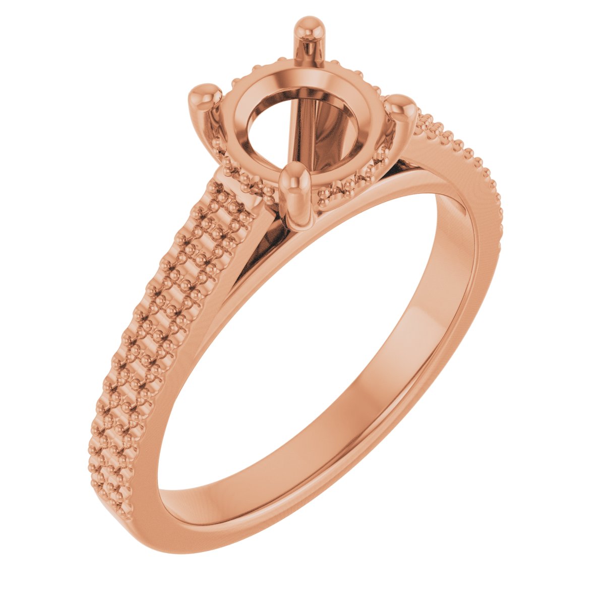Hidden Halo-Style Engagement Ring