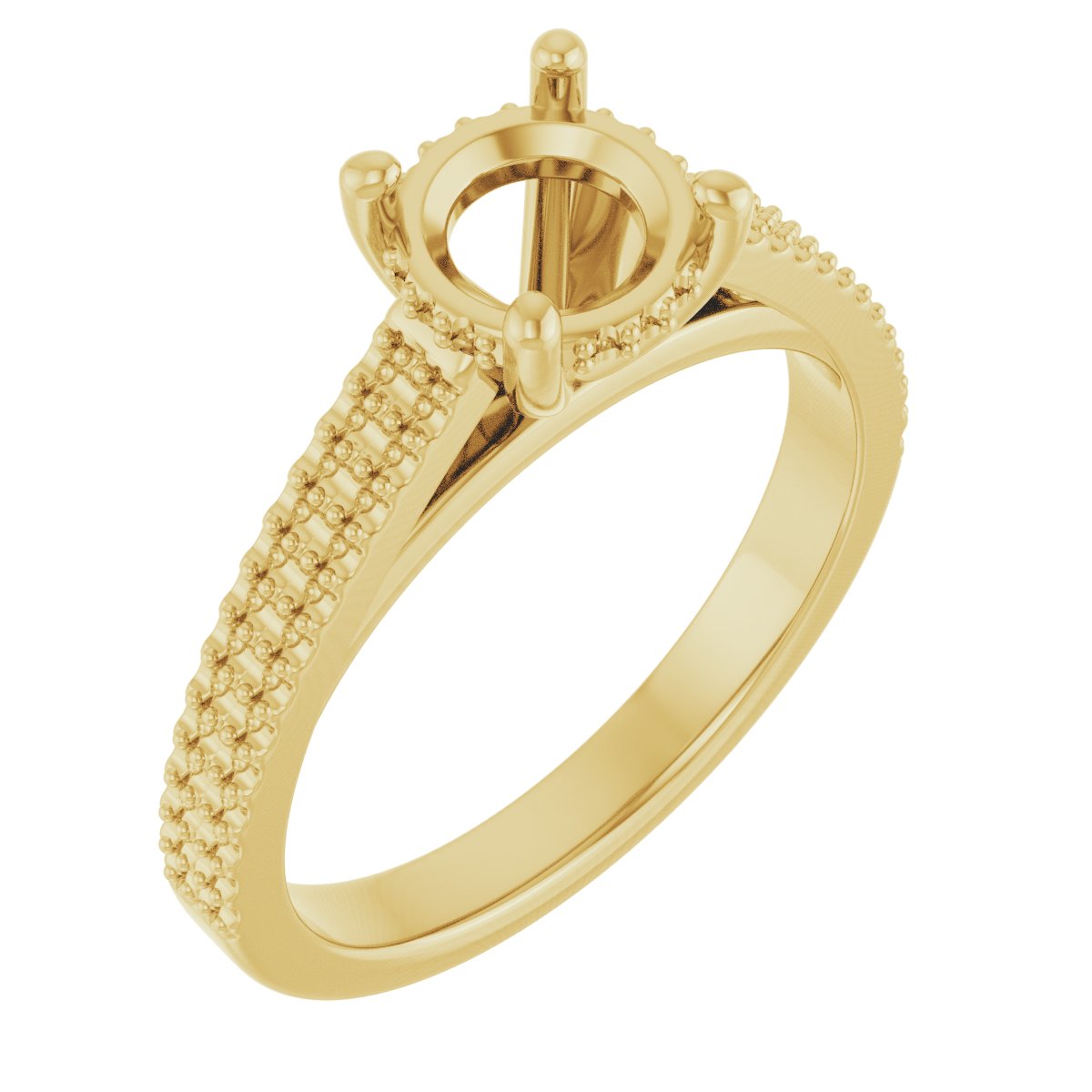Hidden Halo-Style Engagement Ring