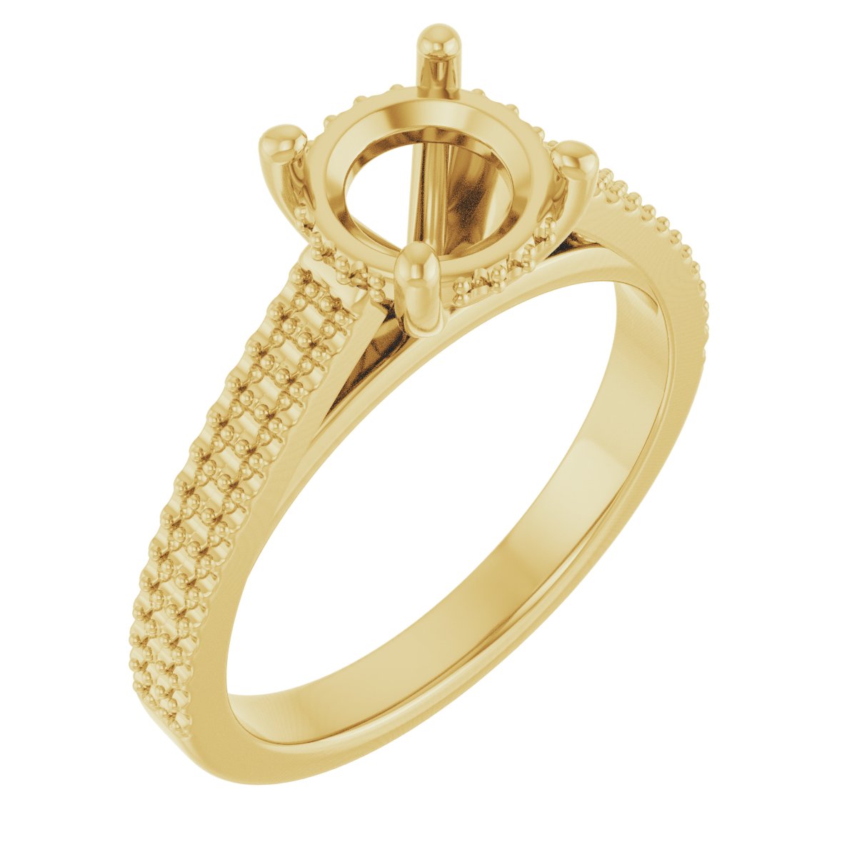 Hidden Halo-Style Engagement Ring