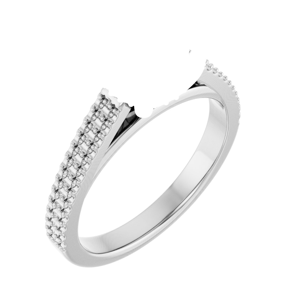Hidden Halo-Style Engagement Ring