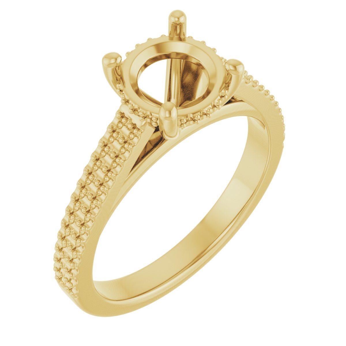 Hidden Halo-Style Engagement Ring