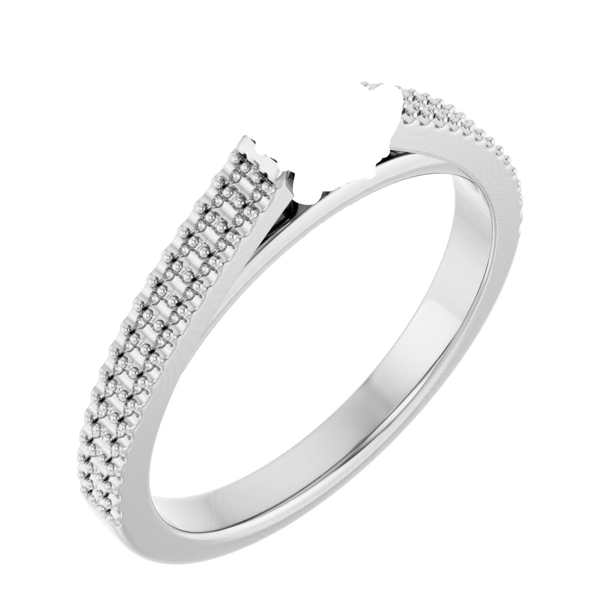 Hidden Halo-Style Engagement Ring