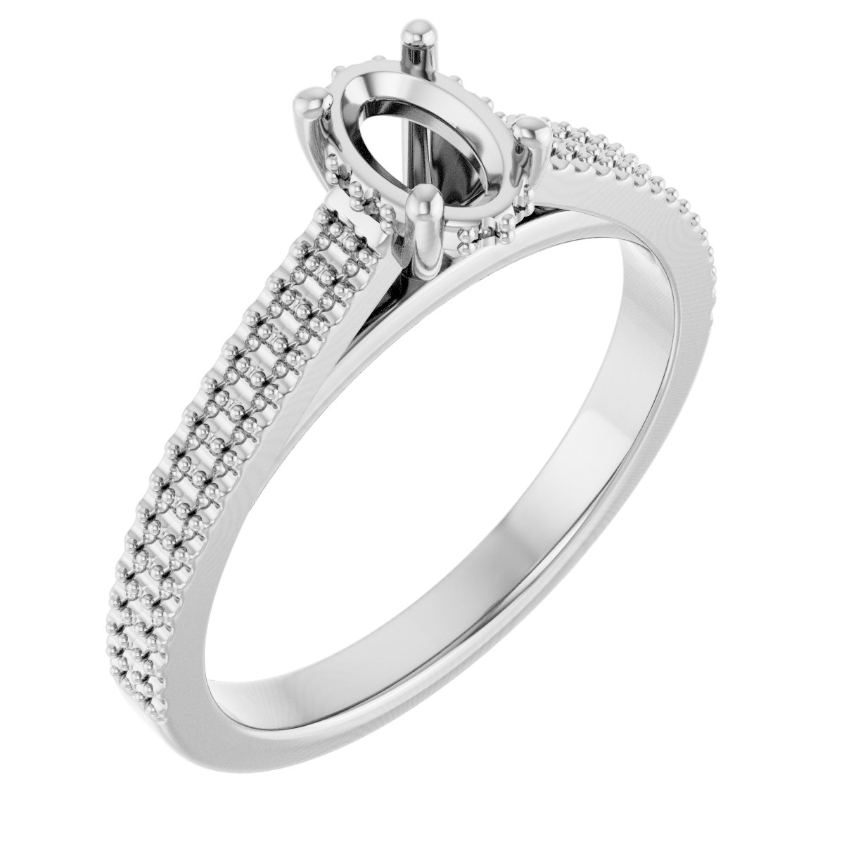 Hidden Halo-Style Engagement Ring
