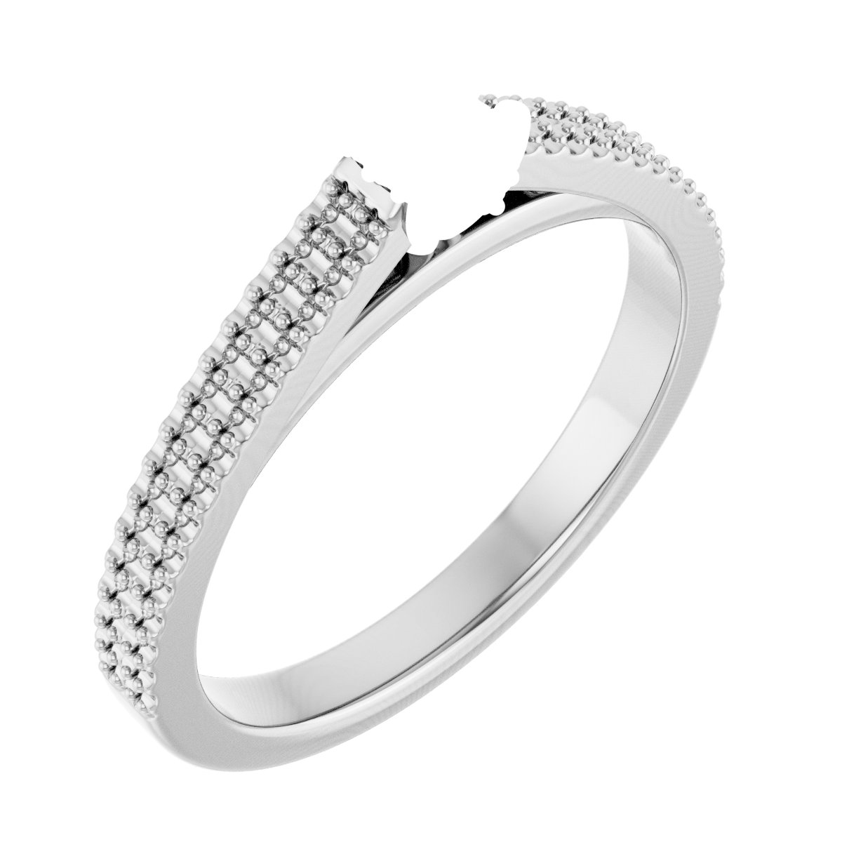 Hidden Halo-Style Engagement Ring