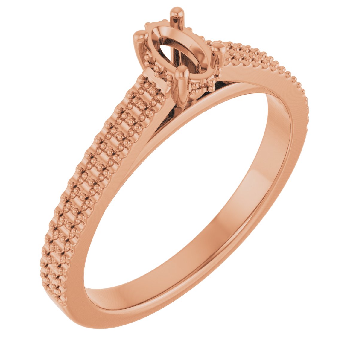 Hidden Halo-Style Engagement Ring