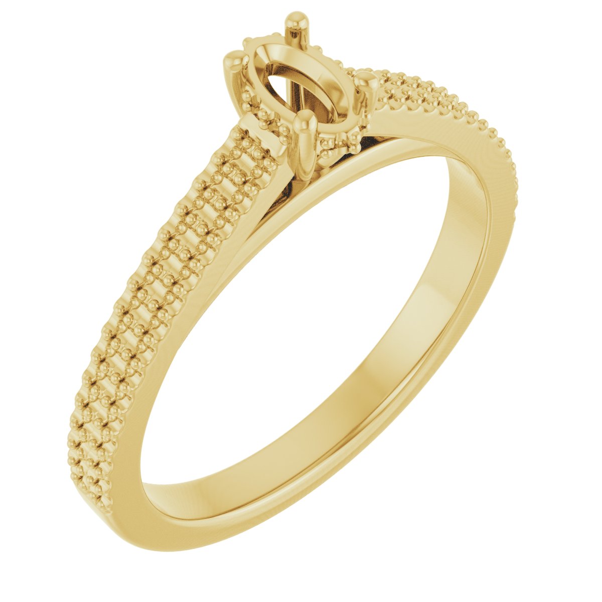 Hidden Halo-Style Engagement Ring
