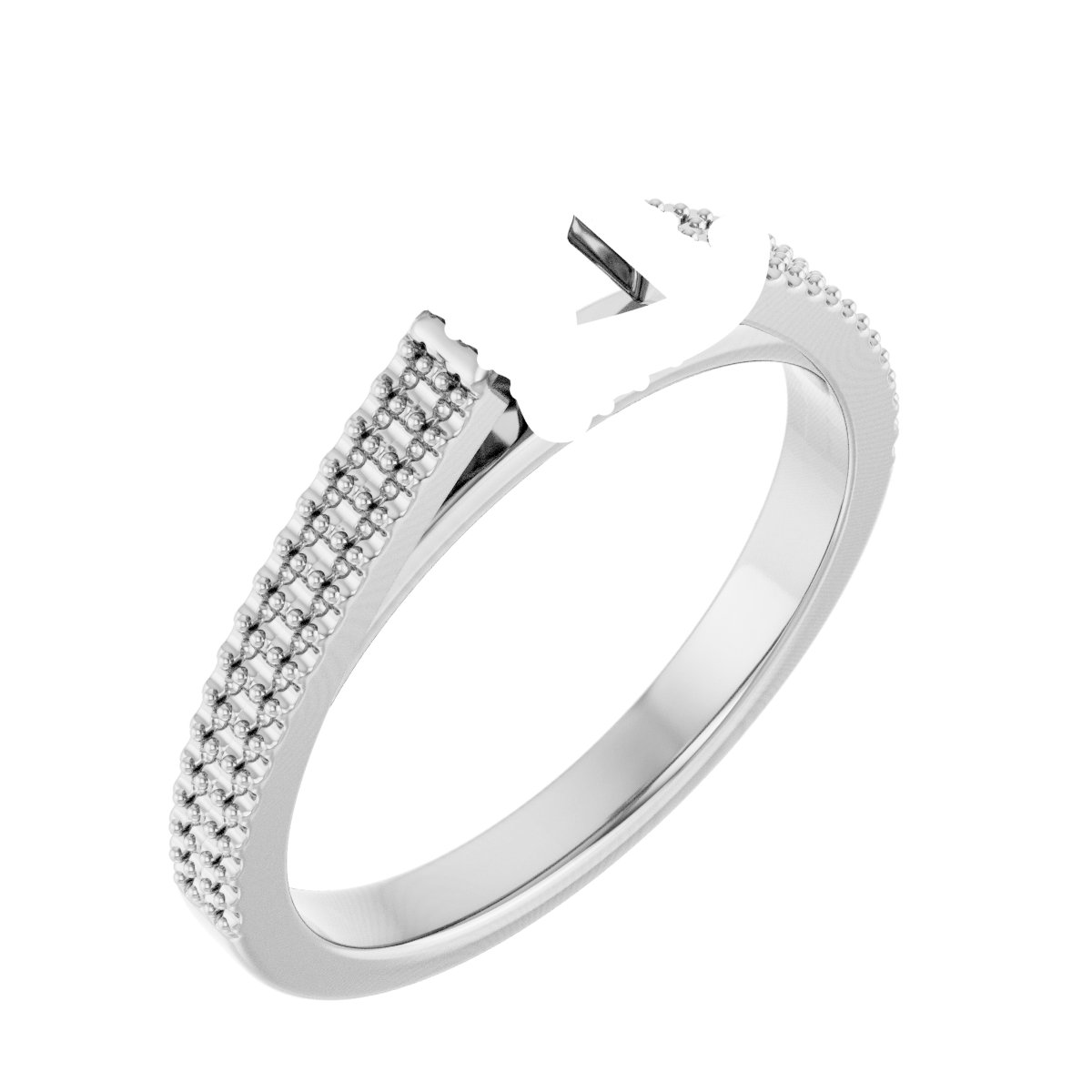Hidden Halo-Style Engagement Ring