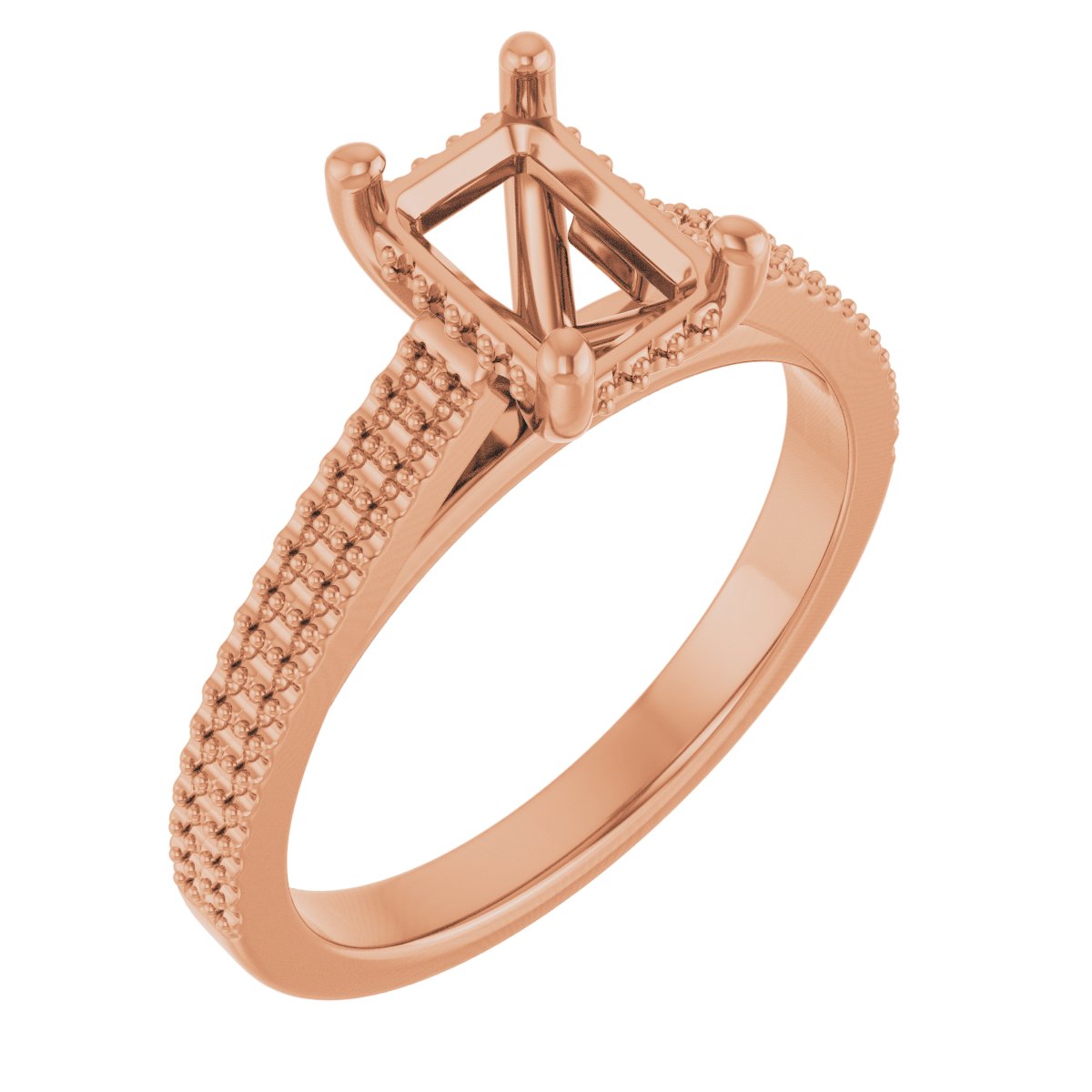 Hidden Halo-Style Engagement Ring