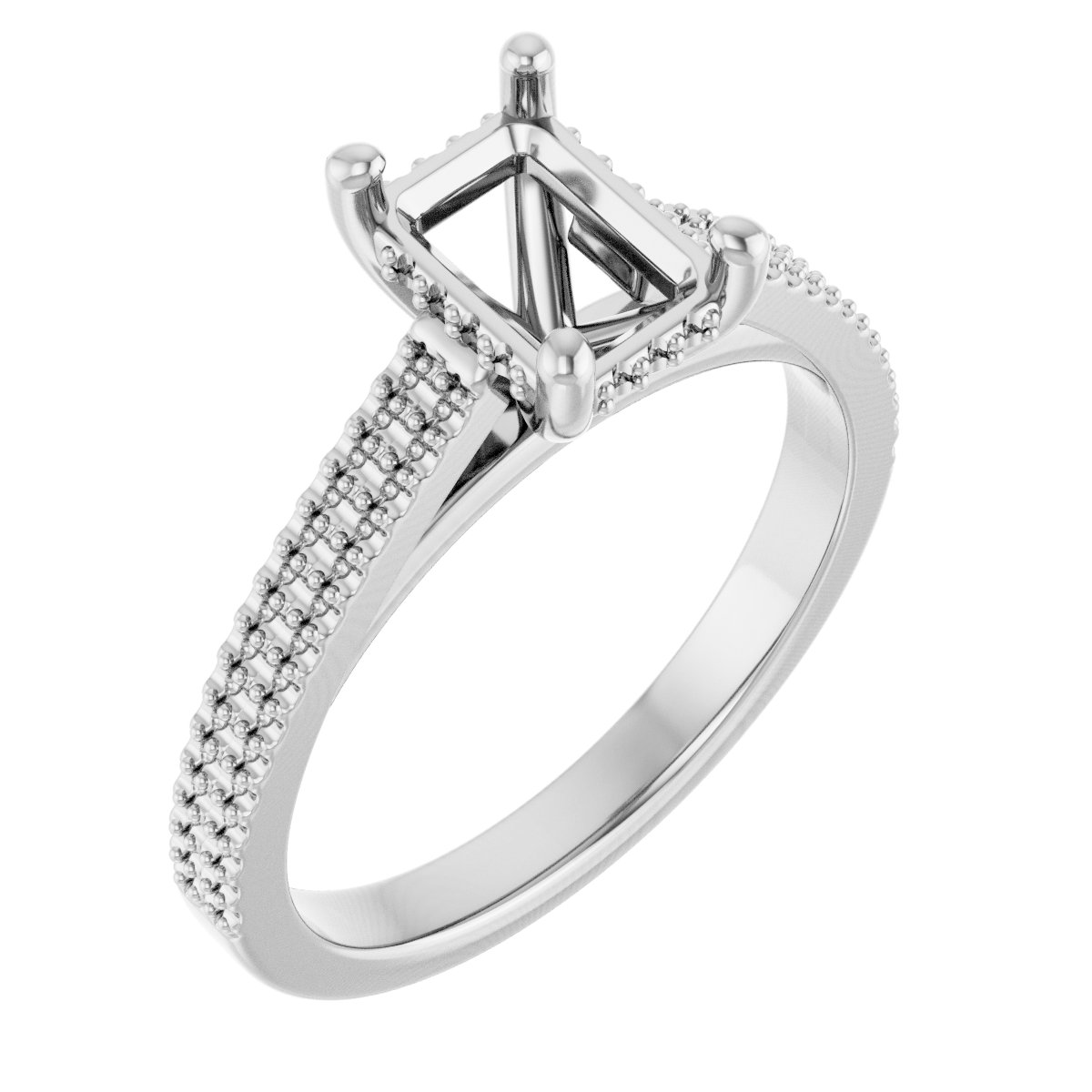 Hidden Halo-Style Engagement Ring