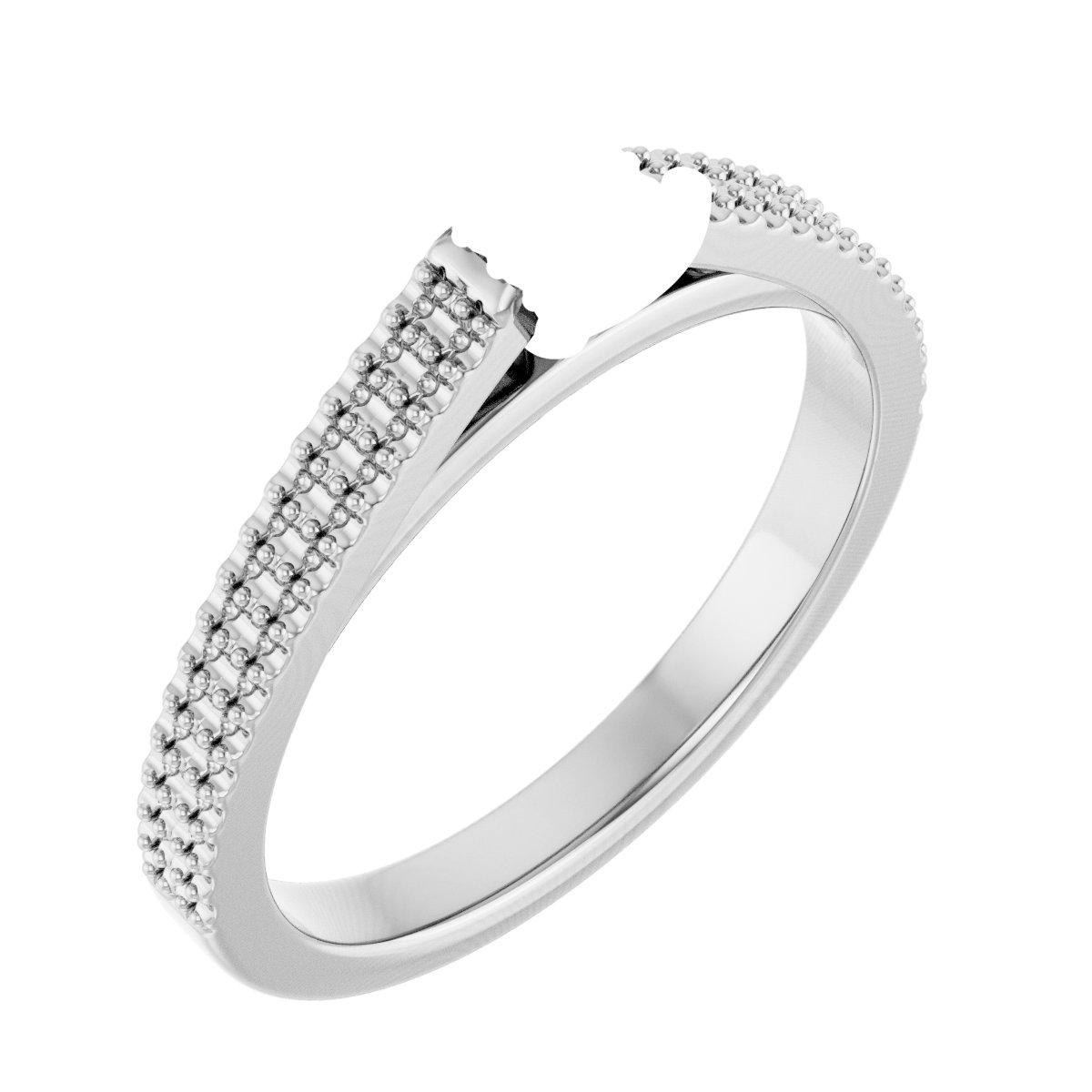 Hidden Halo-Style Engagement Ring