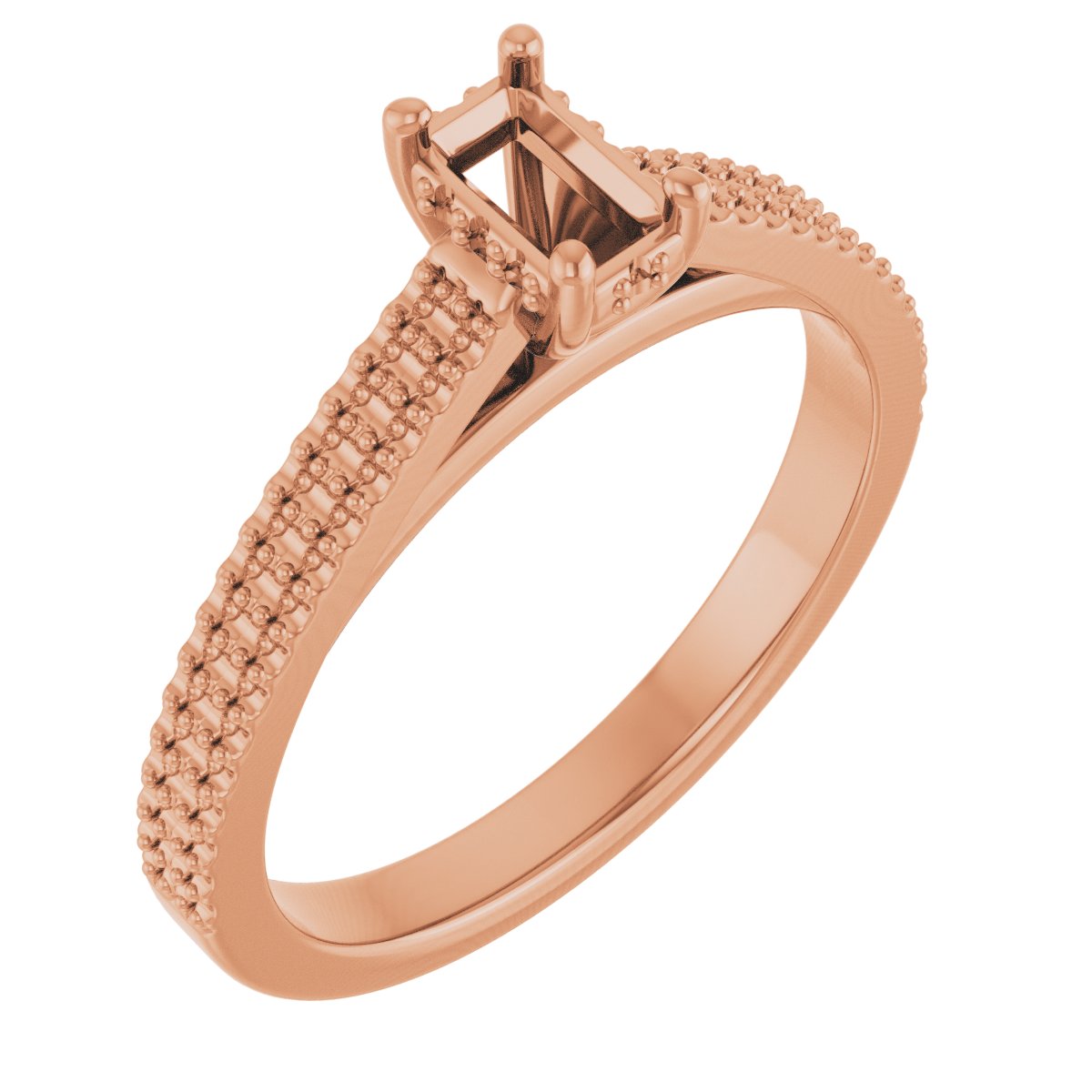 Hidden Halo-Style Engagement Ring
