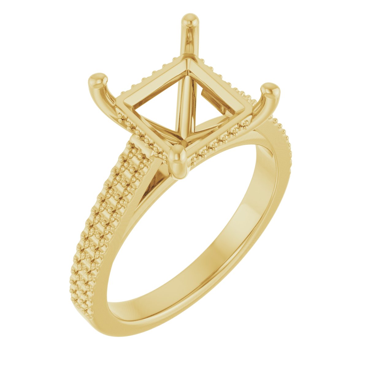 Hidden Halo-Style Engagement Ring