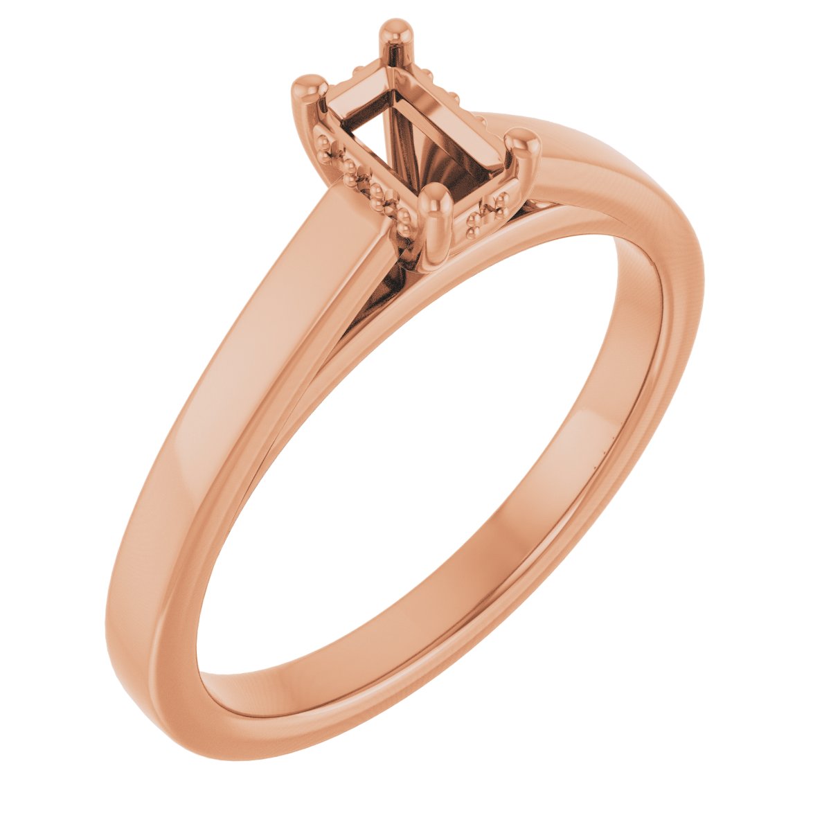 Hidden Halo-Style Engagement Ring