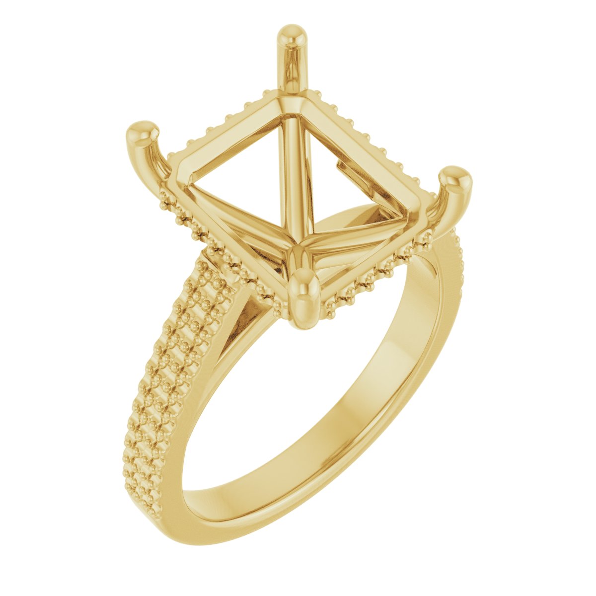 Hidden Halo-Style Engagement Ring