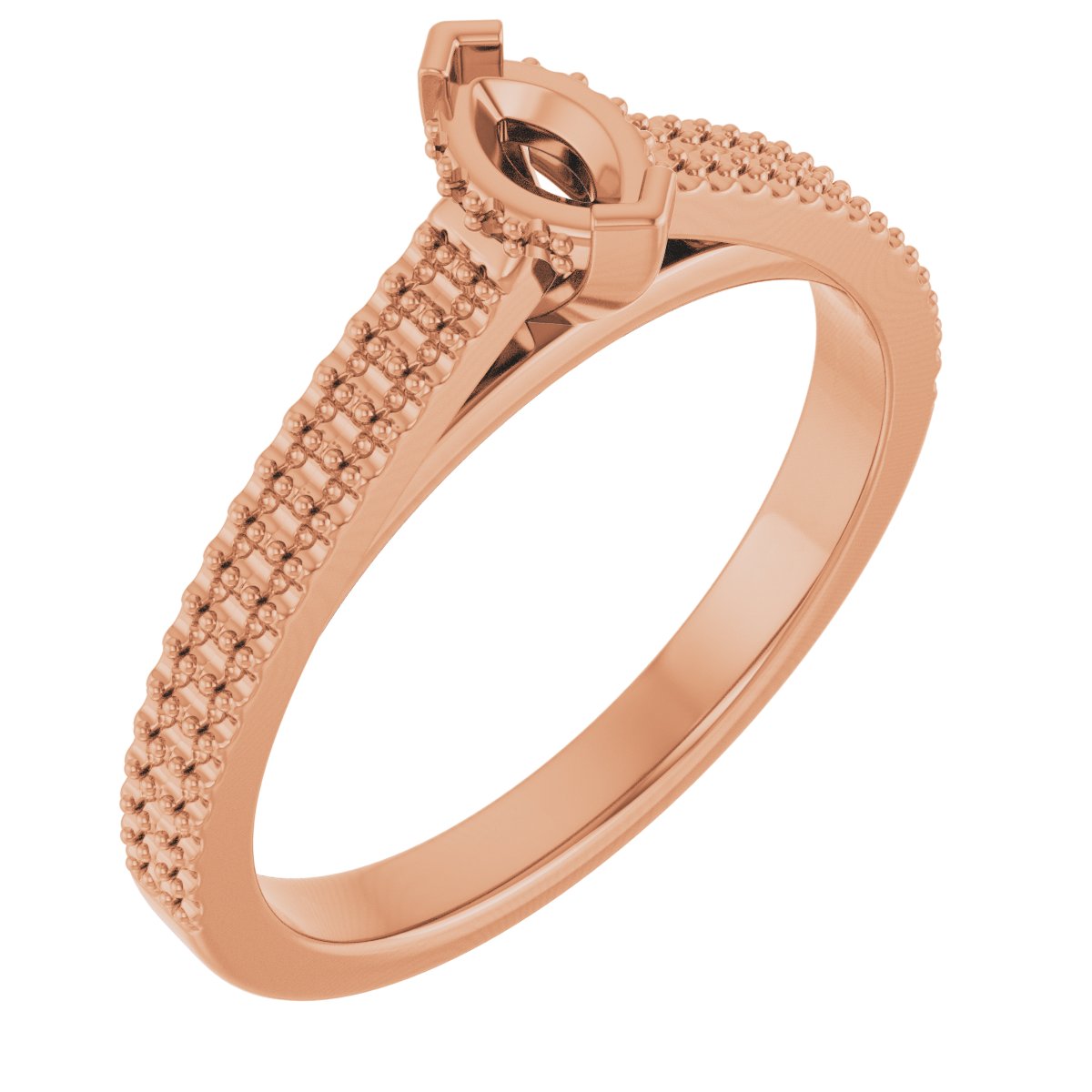 Hidden Halo-Style Engagement Ring