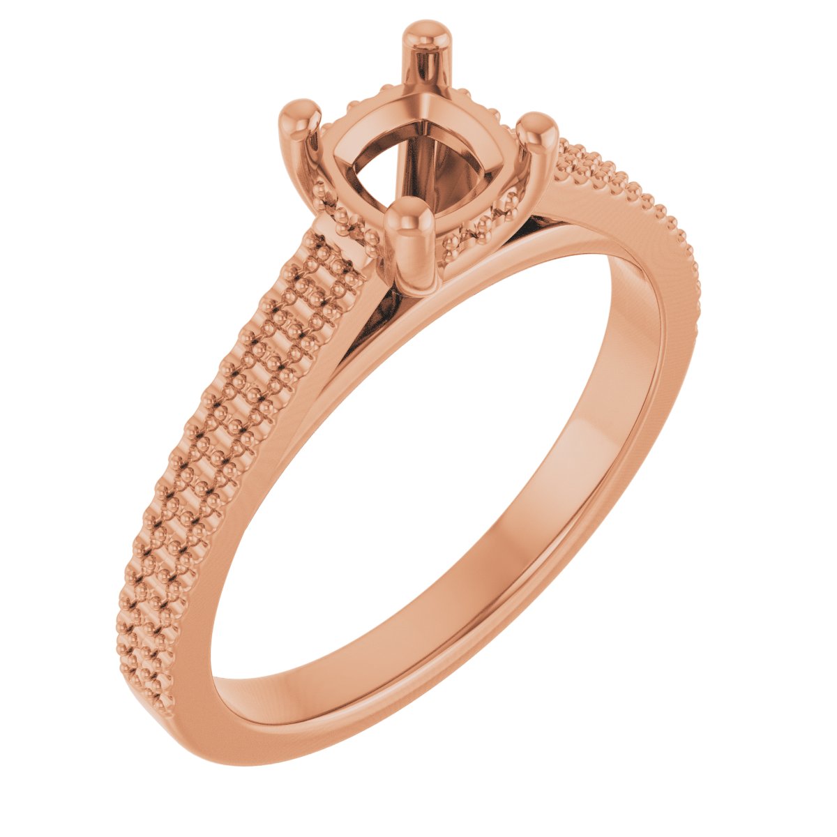 Hidden Halo-Style Engagement Ring