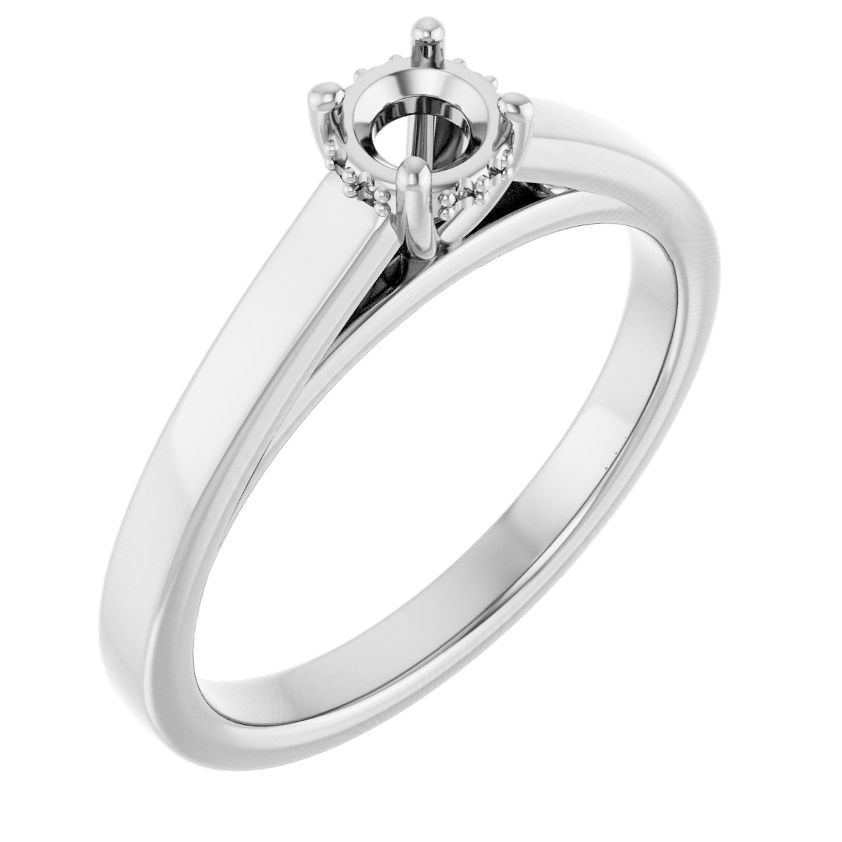 Hidden Halo-Style Engagement Ring