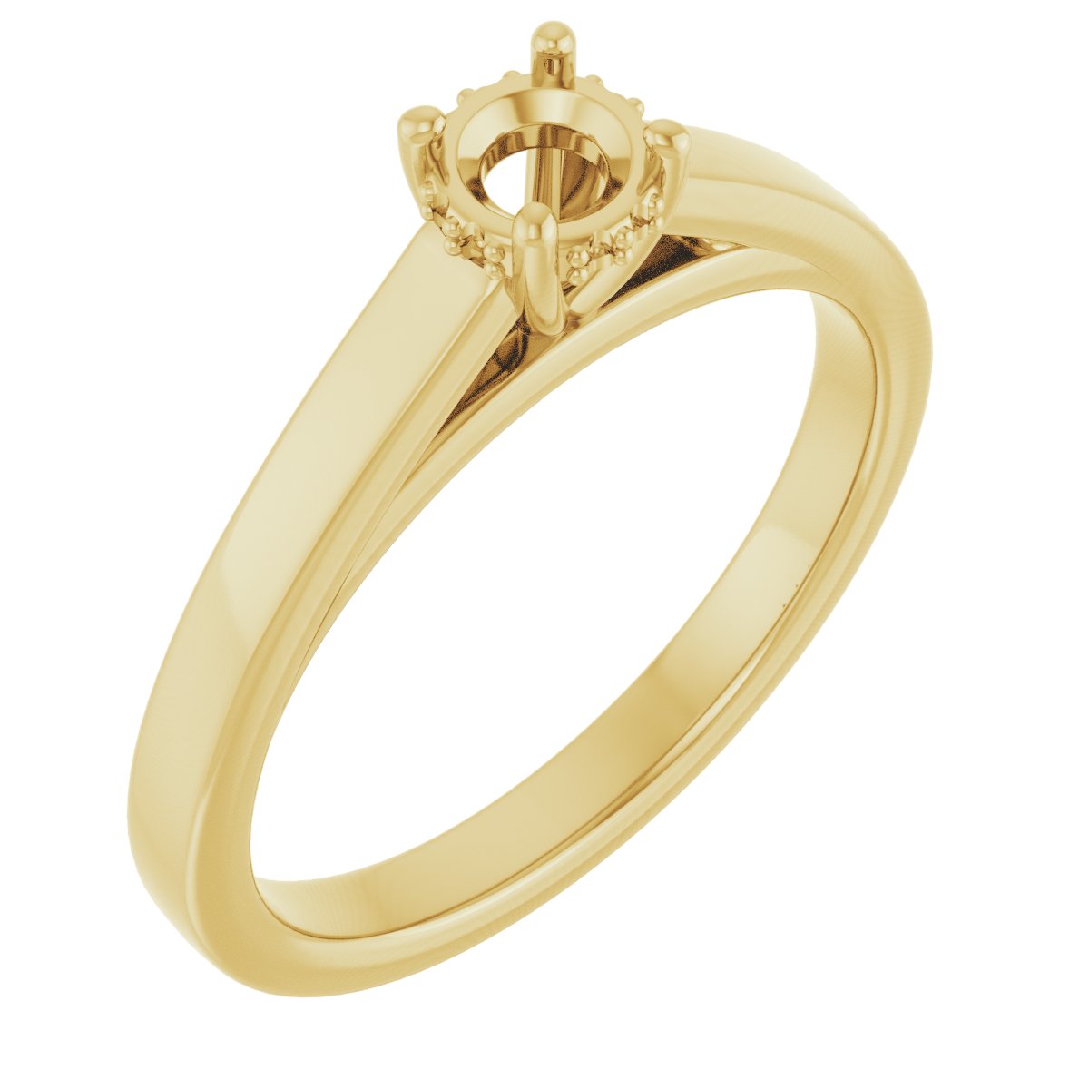 Hidden Halo-Style Engagement Ring