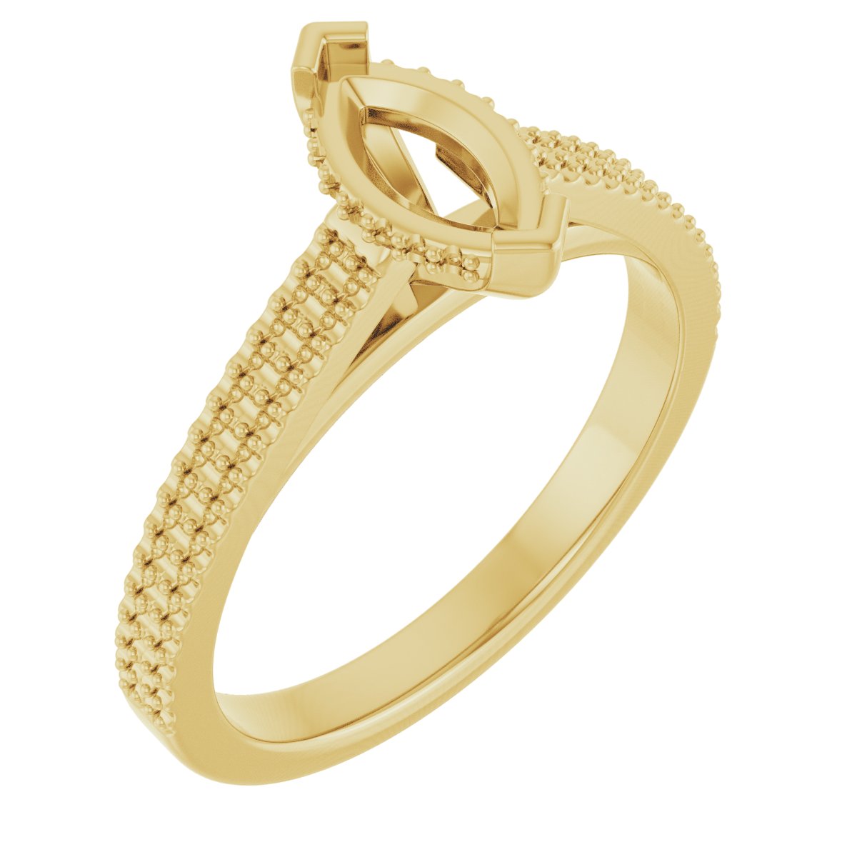 Hidden Halo-Style Engagement Ring