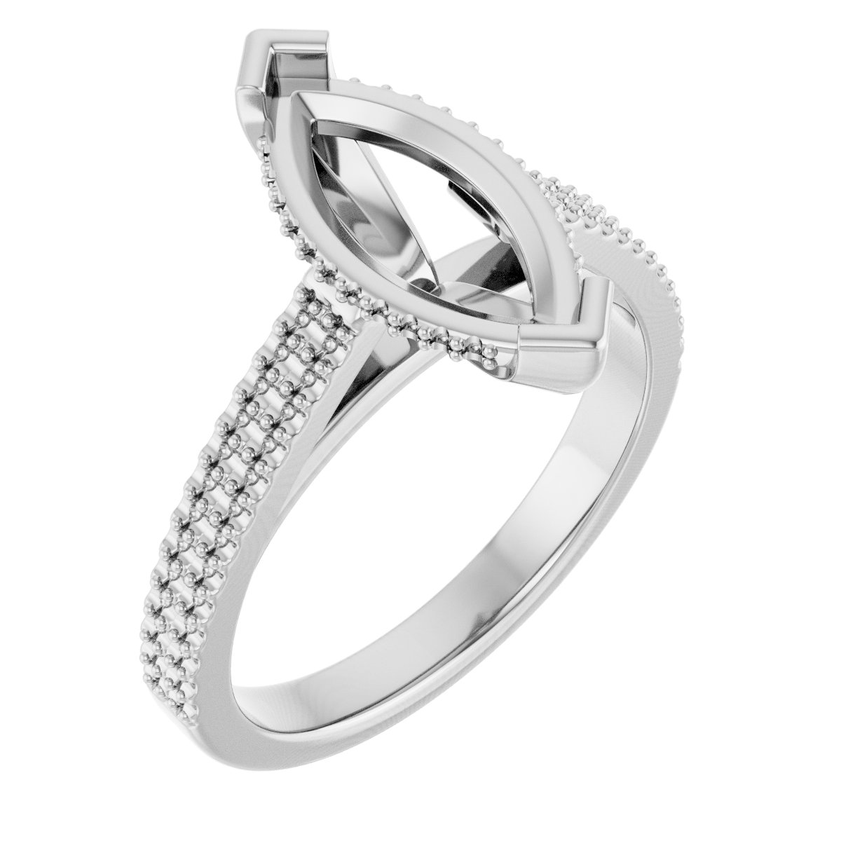 Hidden Halo-Style Engagement Ring