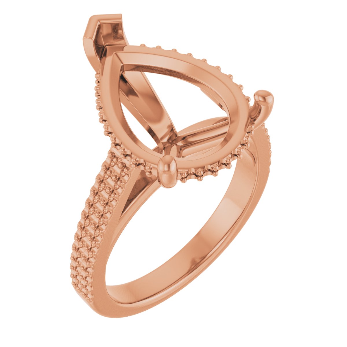 Hidden Halo-Style Engagement Ring