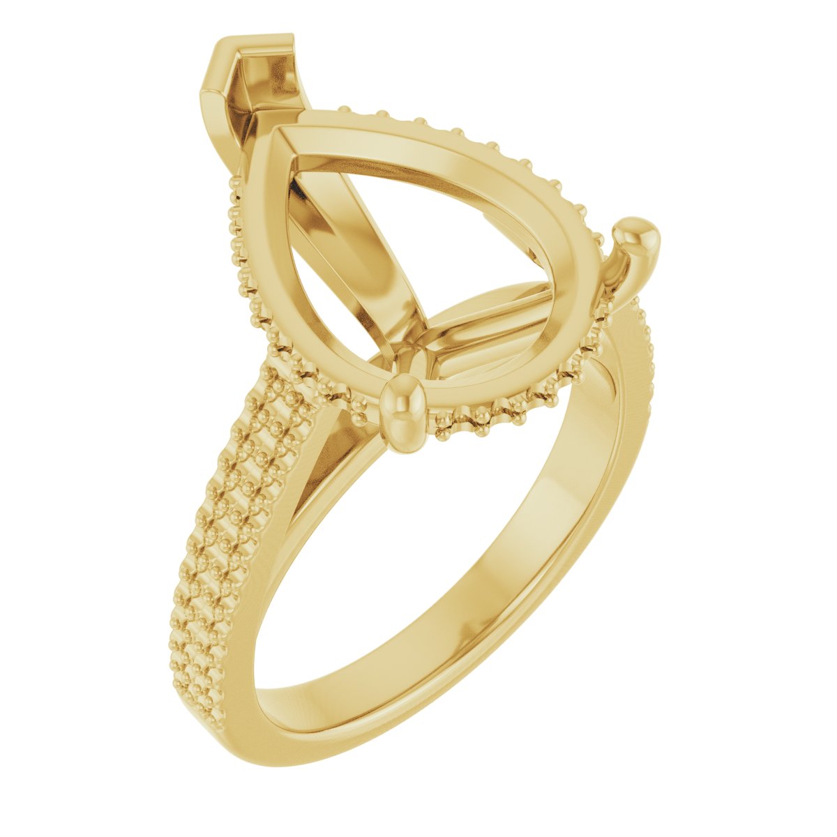 Hidden Halo-Style Engagement Ring