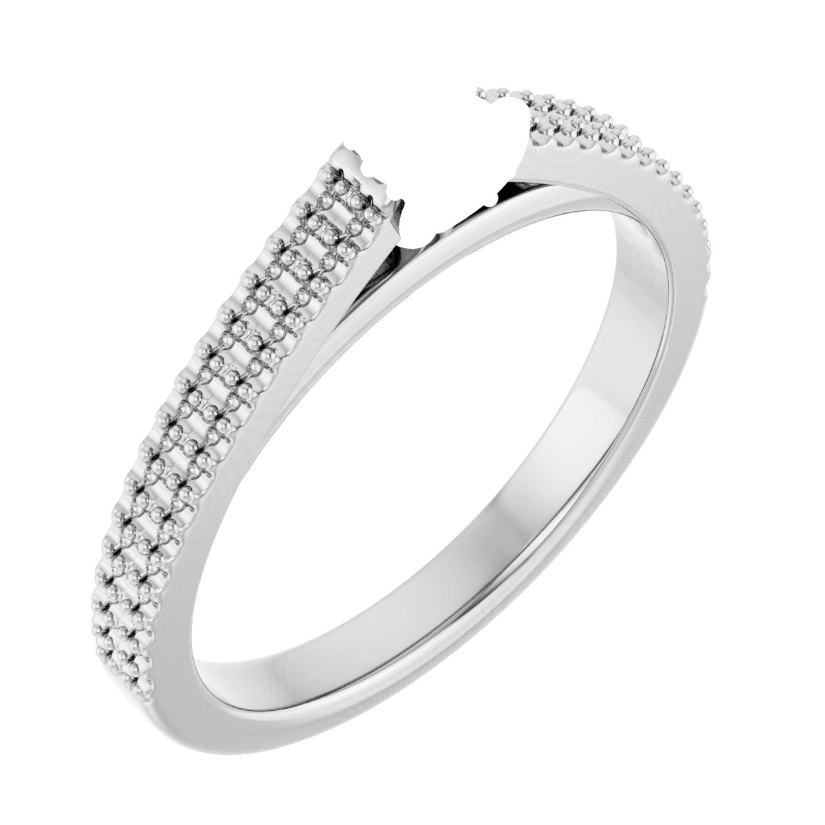 Hidden Halo-Style Engagement Ring