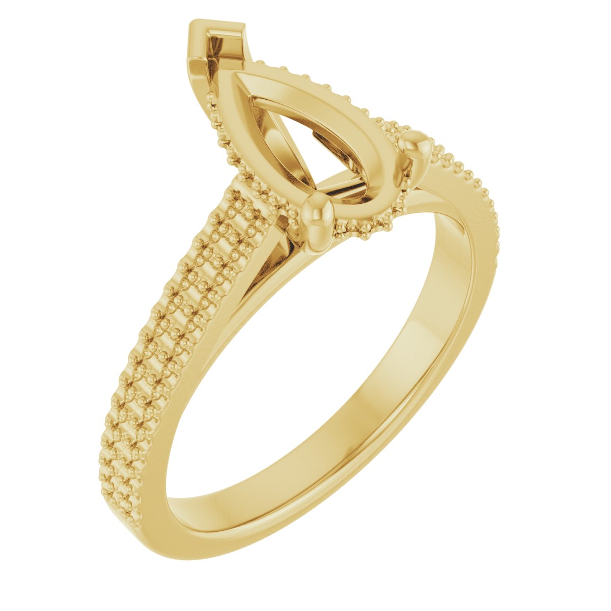 Hidden Halo-Style Engagement Ring