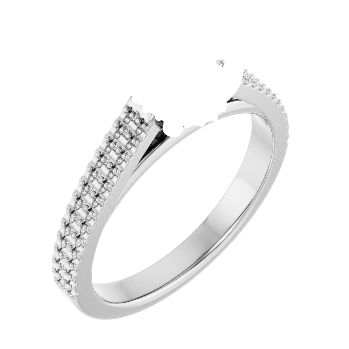 Hidden Halo-Style Engagement Ring