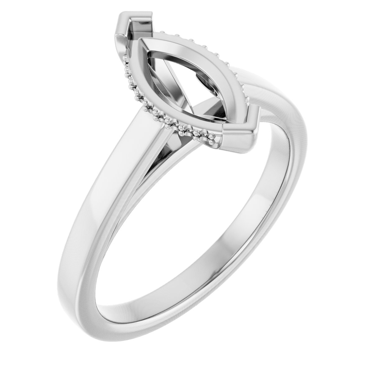 Hidden Halo-Style Engagement Ring