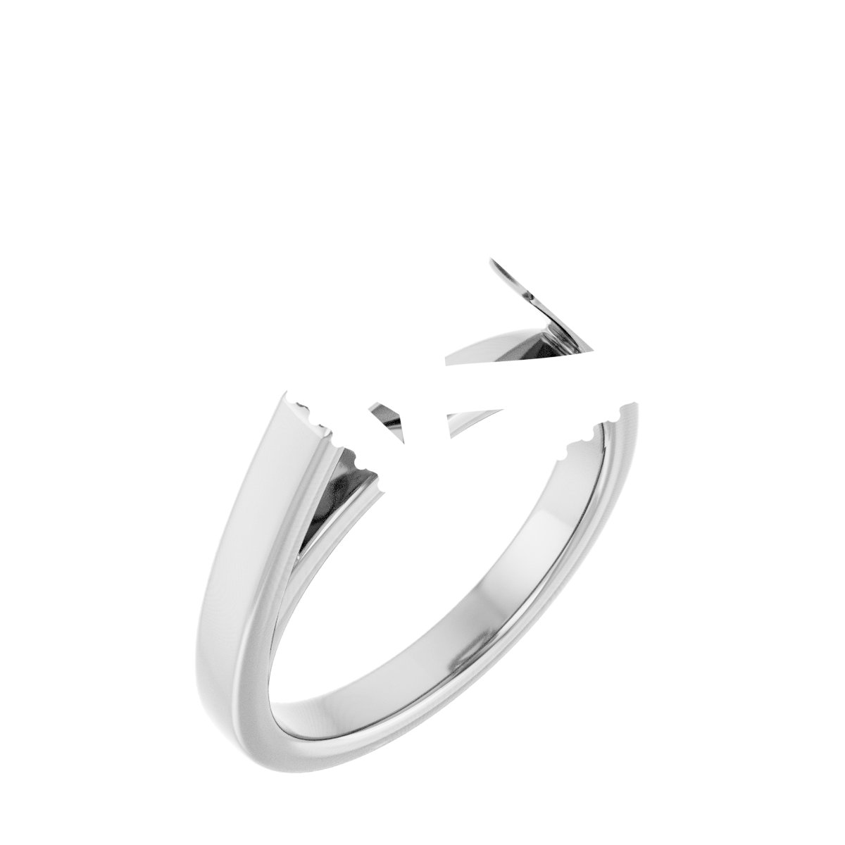 Hidden Halo-Style Engagement Ring