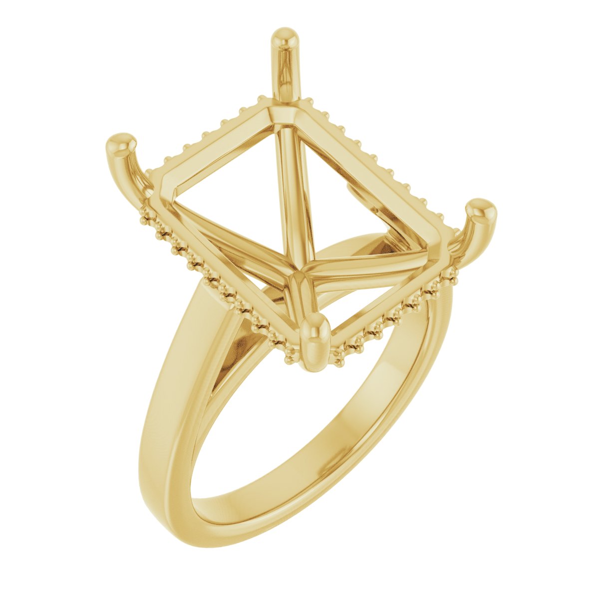 Hidden Halo-Style Engagement Ring
