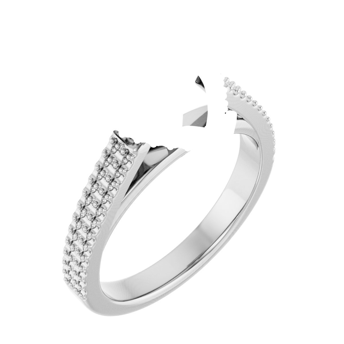 Hidden Halo-Style Engagement Ring