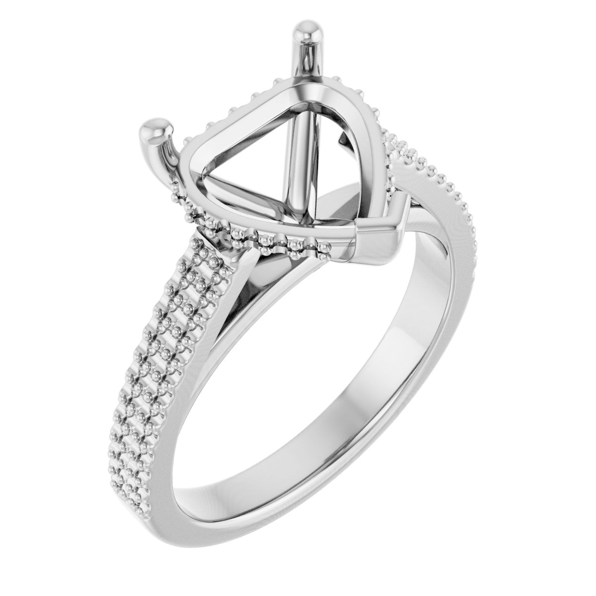 Hidden Halo-Style Engagement Ring