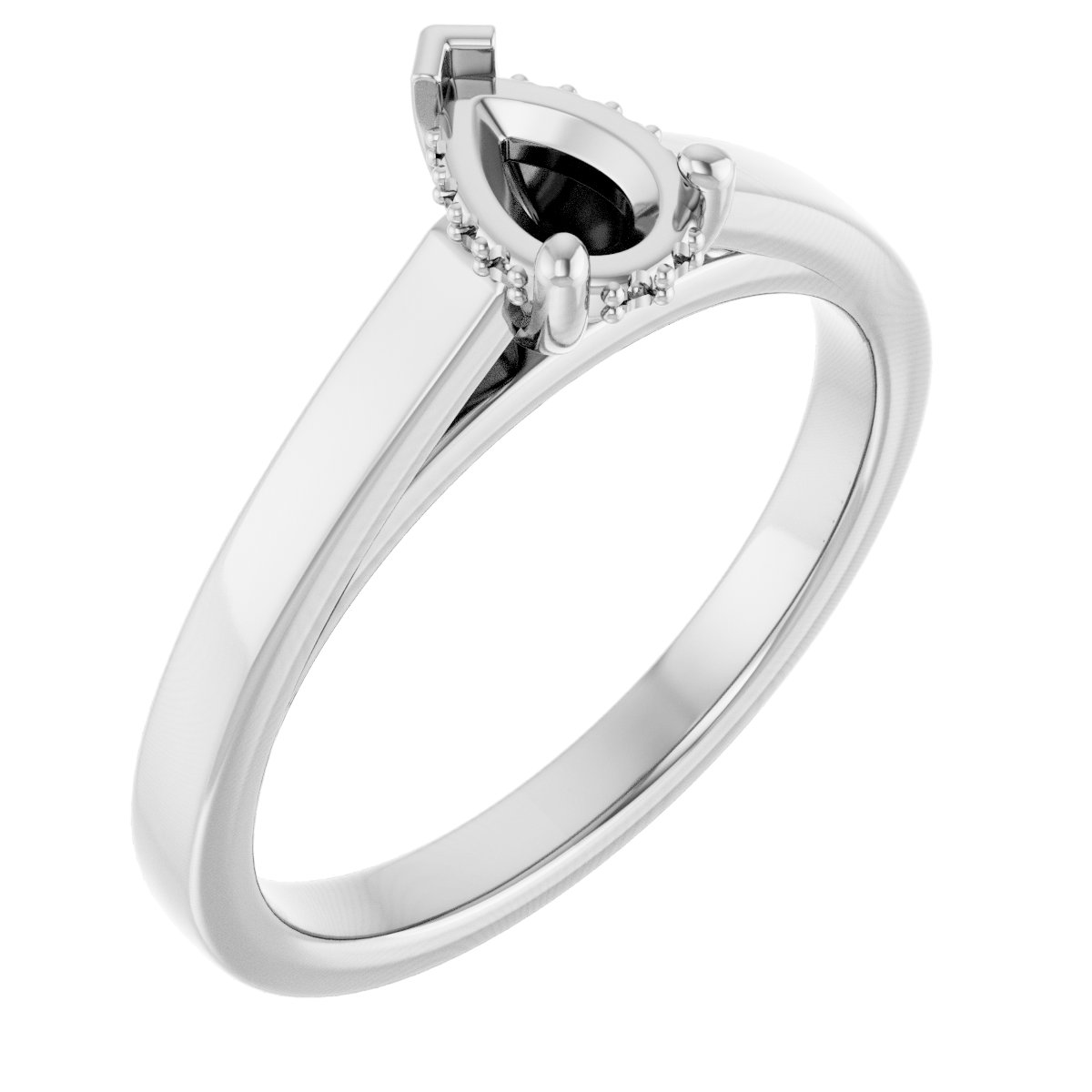 Hidden Halo-Style Engagement Ring