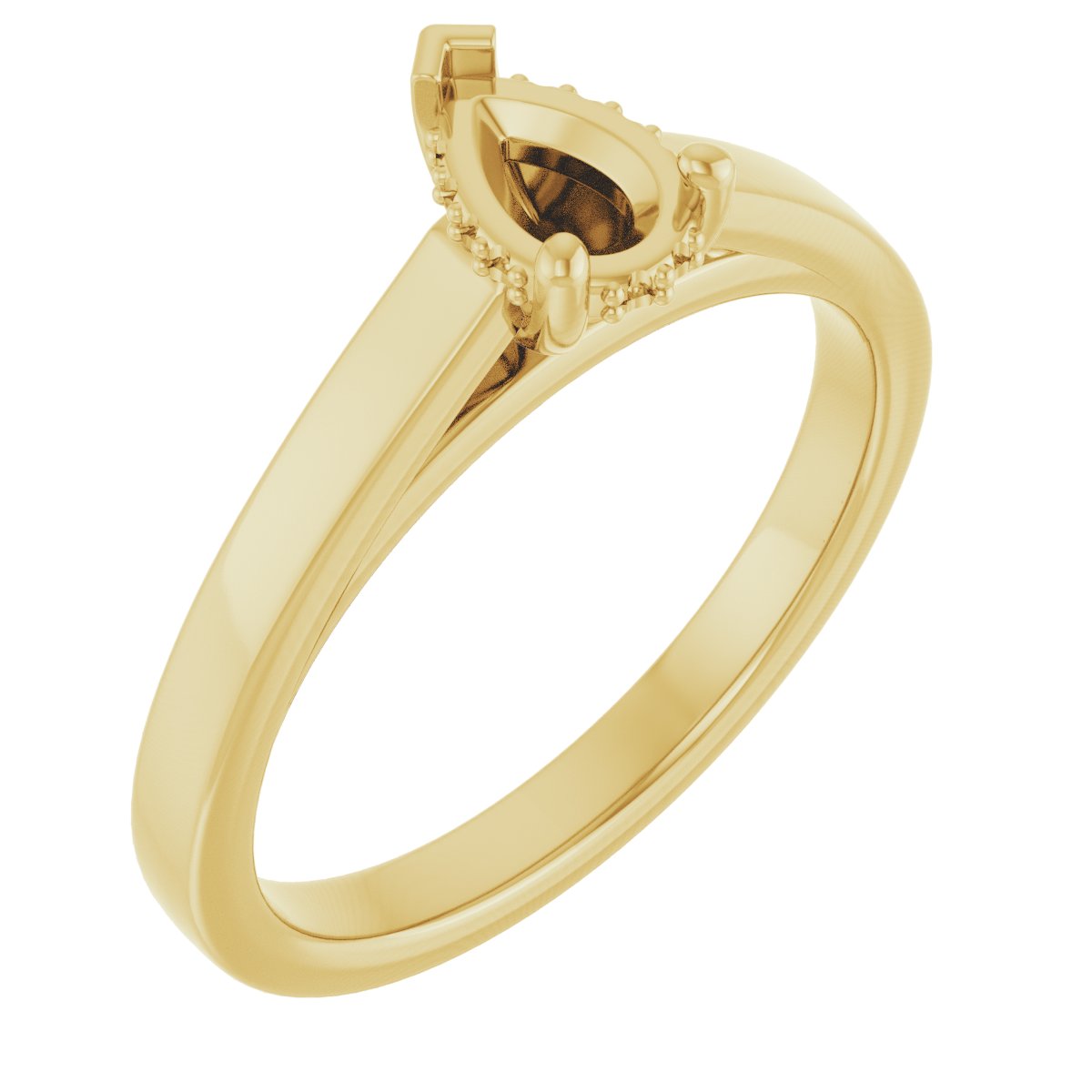 Hidden Halo-Style Engagement Ring