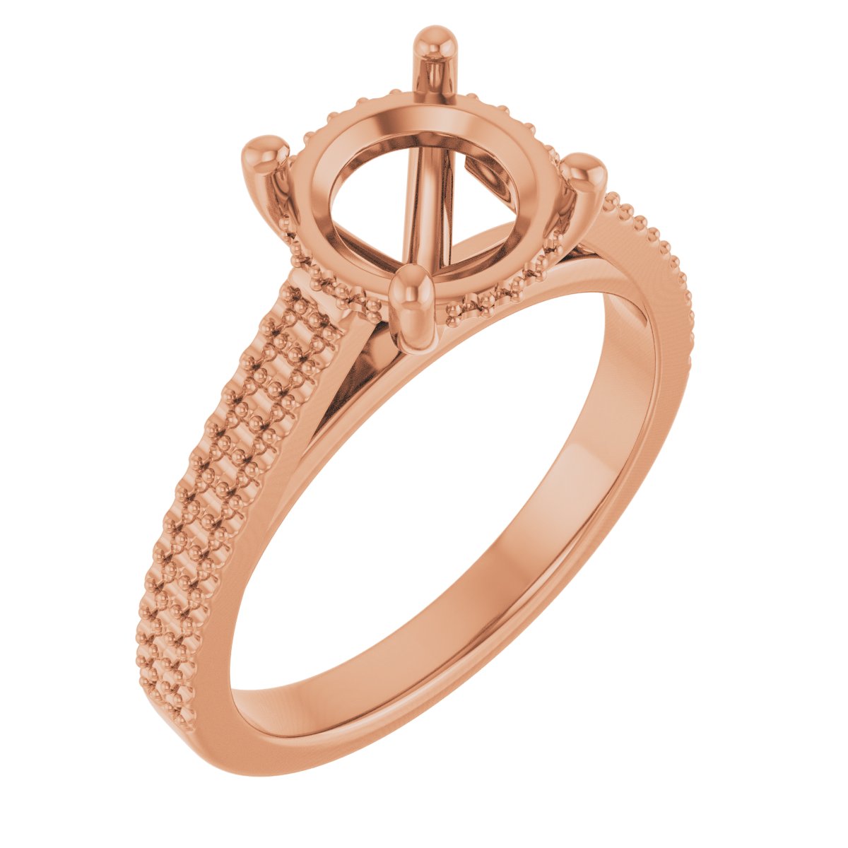 Hidden Halo-Style Engagement Ring