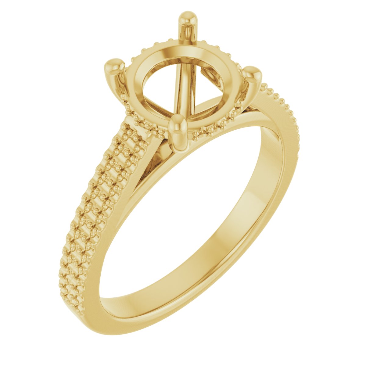 Hidden Halo-Style Engagement Ring