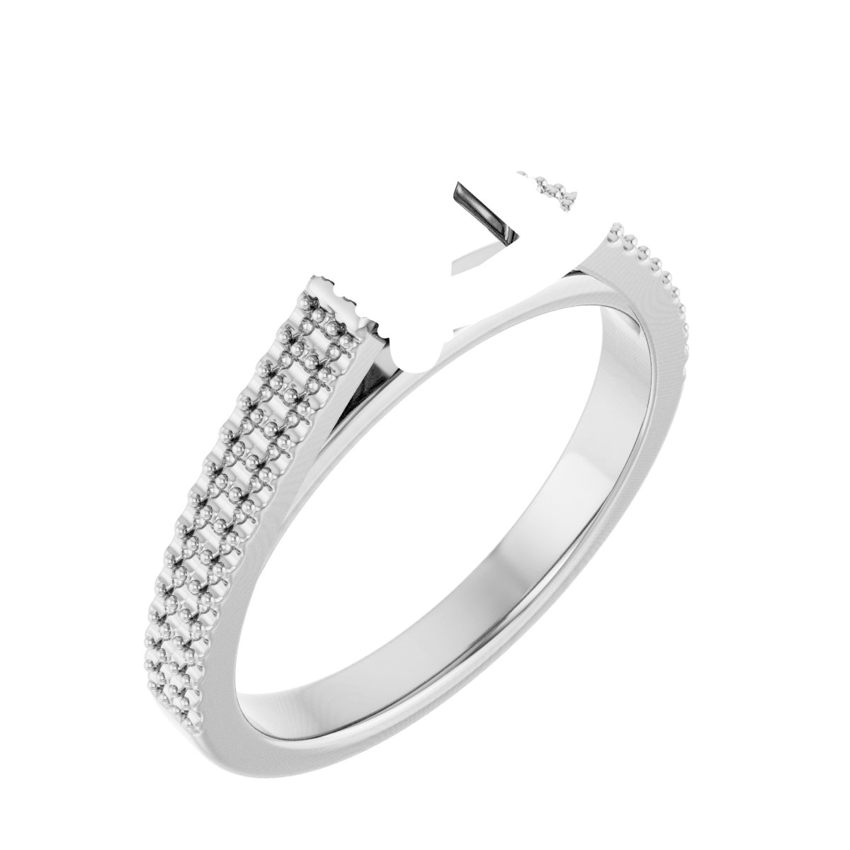 Hidden Halo-Style Engagement Ring