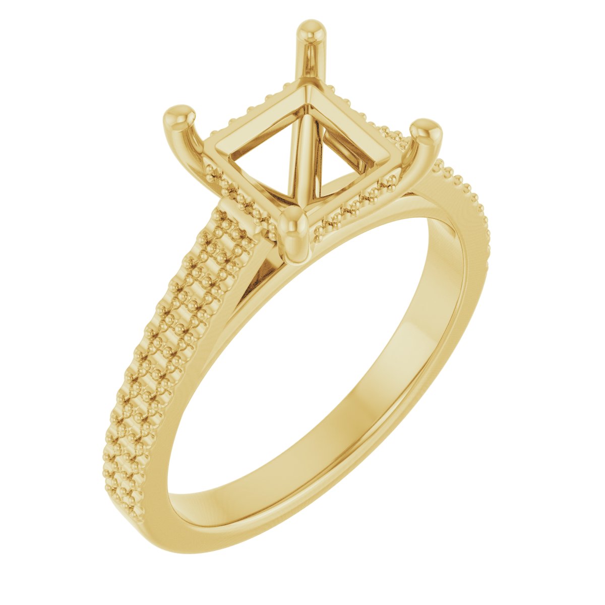 Hidden Halo-Style Engagement Ring