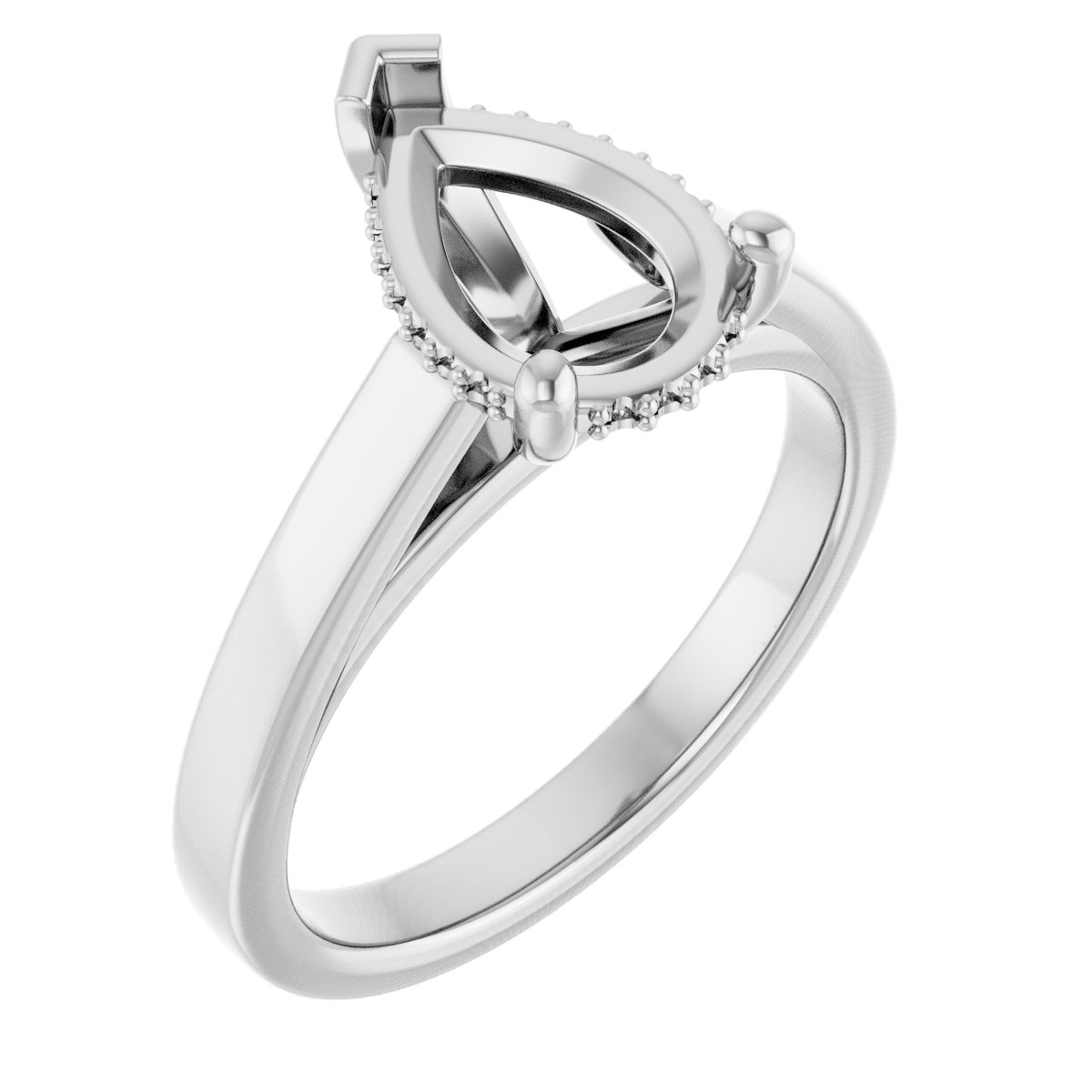 Hidden Halo-Style Engagement Ring