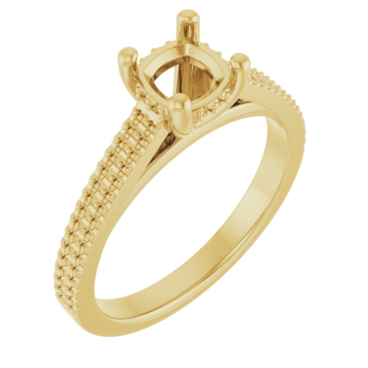 Hidden Halo-Style Engagement Ring