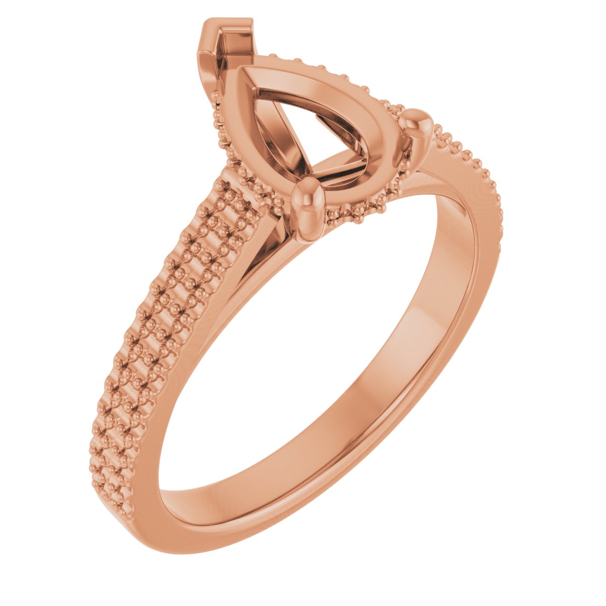 Hidden Halo-Style Engagement Ring