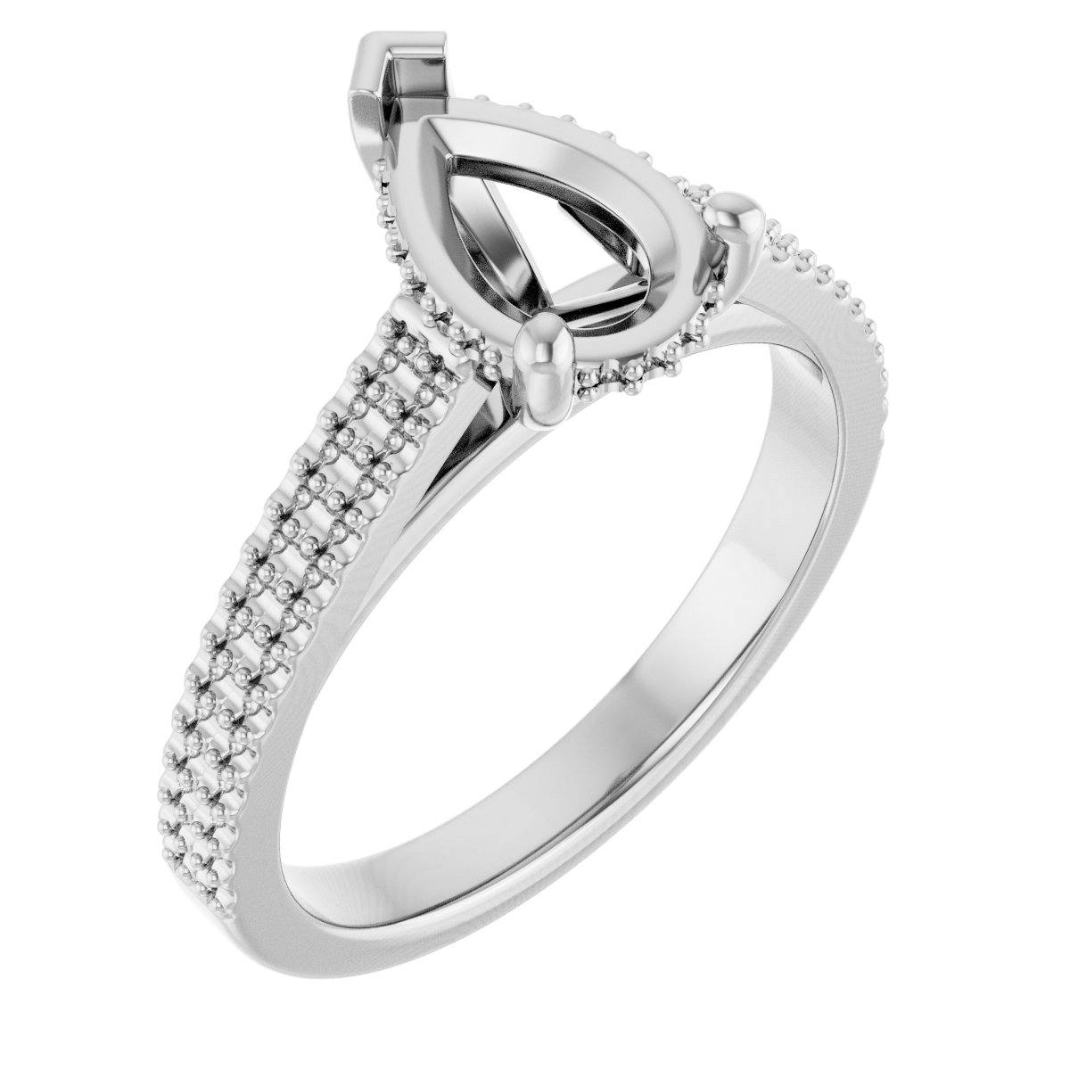 Hidden Halo-Style Engagement Ring